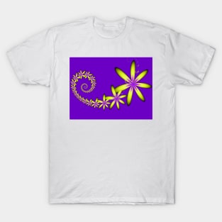 yellow fractal flowers T-Shirt